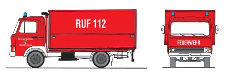 Loewe 4023 - H0 - Magirus Deutz Zeta  90 M 5 - GW ÖL, Oberursel